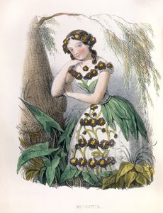 Allegory, the Forget-Me-Not by Louis Simon (1810-1870) Lassalle