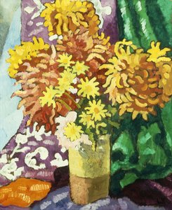 Vase of Dahlias