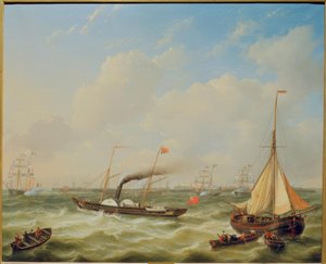 Queen Victoria in Ostend 1843