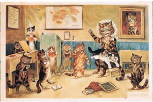 The Naughty Puss, Postcard, 1960s