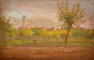 The Village of Cairate, Lombardy by Louisa Starr