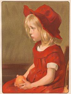 Little Girl with an Orange by Louise Breslau