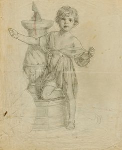 Untitled (Child with Sun Dial) by Louise Cox