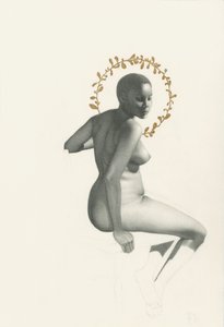Graceful Seated Nude by Lourens Joubert