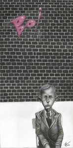 Melancholy School Boy by Lourens Joubert