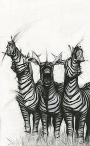 Screaming Zebra Monsters by Lourens Joubert