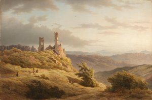 Mountainous Landscape with a Ruin