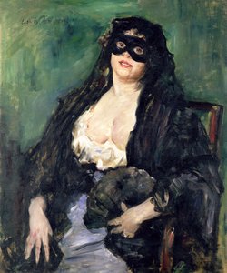 The Black Mask by Lovis  Corinth
