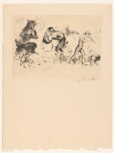 Satyrs, a Nymph, a Faun, and a Herd of Pigs