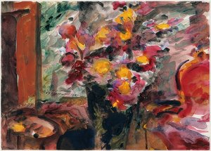 Flower Vase on a Table. 1922