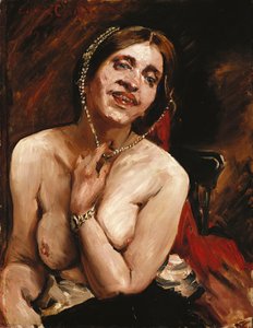 Female Nude in the Armchair by Lovis Corinth