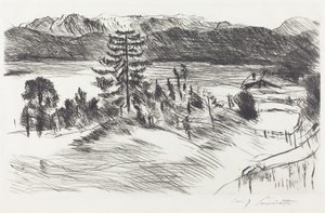Large Walchensee Landscape, 1923 by Lovis Corinth