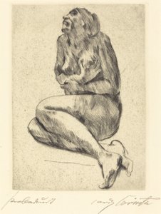 Crouching Female Nude, 1914 by Lovis Corinth