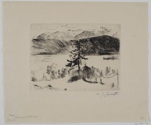 Larch at Walchensee by Lovis Corinth