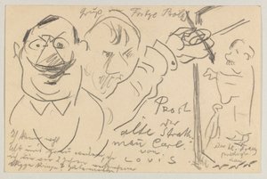 Lovis Corinth to Carl Strathmann: Postcard, Postmarked August 10, 1904 by Lovis Corinth