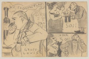 Lovis Corinth to Carl Strathmann: Postcard, Postmarked December 12, 1898