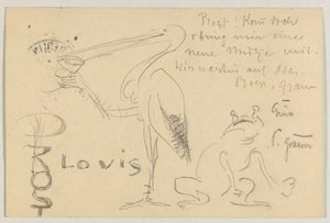 Lovis Corinth to Carl Strathmann: Postcard, Postmarked September 20, 1906 by Lovis Corinth