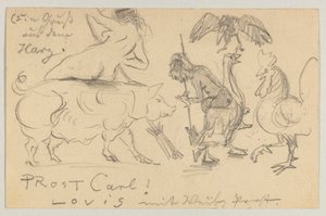 Lovis Corinth to Carl Strathmann: Postcard, Postmarked July 21, 1905 by Lovis Corinth