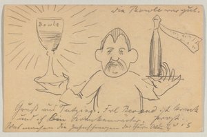 Lovis Corinth to Carl Strathmann: Postcard, Postmarked September 22, 1902 by Lovis Corinth
