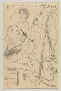 Lovis Corinth to Carl Strathmann: Postcard, Postmarked June 25, 1904 by Lovis Corinth
