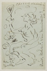 Lovis Corinth to Carl Strathmann: Postcard, Postmarked March 25, 1906 by Lovis Corinth