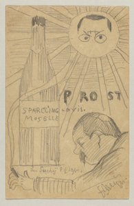 Lovis Corinth to Carl Strathmann: Postcard, Postmarked December 26, 1897 by Lovis Corinth