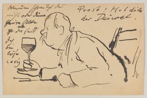 Lovis Corinth to Carl Strathmann: Postcard, Postmarked September 2, 1902 by Lovis Corinth