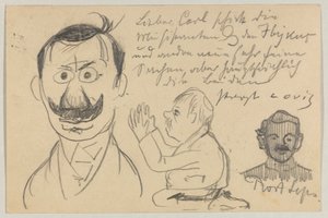 Lovis Corinth to Carl Strathmann: Postcard, Postmarked January 30, 1903 by Lovis Corinth