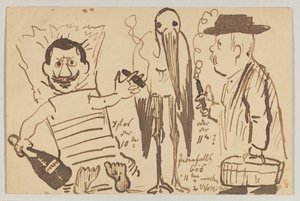 Lovis Corinth to Carl Strathmann: Postcard, Postmark 3 September 1902 by Lovis Corinth
