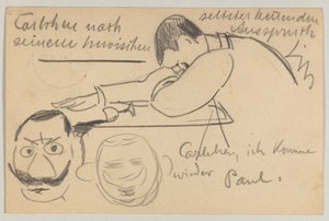 Lovis Corinth to Carl Strathmann: Postcard, Postmarked January 8, 1903