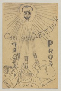 Lovis Corinth to Carl Strathmann: Postcard, Postmark January 9, 1910