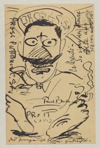 Lovis Corinth to Elly Strathmann: Postcard, Postmarked February 23