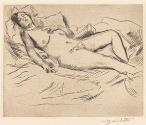 Sleeping Woman by Lovis Corinth
