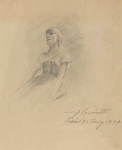 Seated Young Woman [recto] by Lovis Corinth