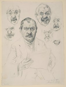 Studies for a Self-Portrait by Lovis Corinth