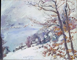 Walchensee in Winter by Lovis Corinth