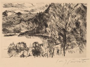 Walchensee with Jochberg by Lovis Corinth