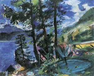 Walchensee with Fountain