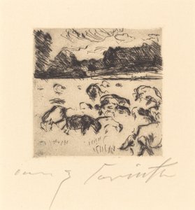 Grazing Sheep by Lovis Corinth
