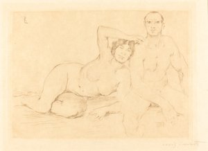 Two Nudes by Lovis Corinth