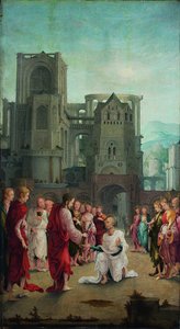 Christ Hands the Keys Over to St. Peter