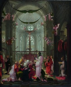 Death of St. Mary by Lower Rhenish pupil of Wolf Huber