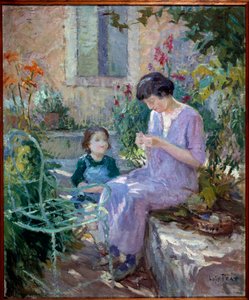 Madame Prat and Her Daughter in the Garden
