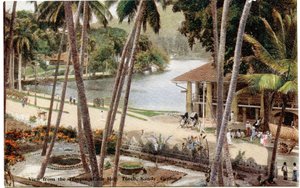 View from the Temple of the Holy Tooth, Kandy, Ceylon, c.1900-20 by Ltd. Ceylon Plâté