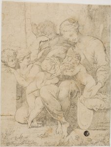 Holy Family with the Infant Saint John the Baptist and Angels by Lubin Baugin