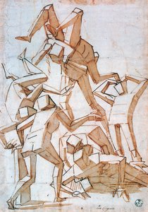 Fighting Figures by Luca Cambiaso
