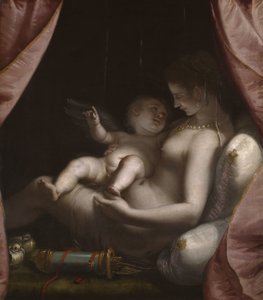 Venus and Cupid, c.1570 by Luca Cambiaso