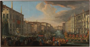 Regatta on the Grand Canal in Honor of Frederick IV of Denmark by Luca Carlevarijs