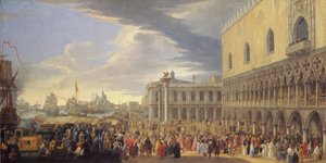 The Arrival of the Earl of Manchester in Venice, 1707-1710 by Luca Carlevarijs