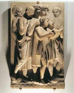 Laudate Eum in Choro (Psalm 150, Laudate Dominum), Panel with Singing Children by Luca Della Robbia